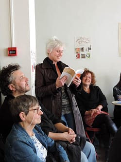 Au Fiestival de Melström, Isabelle Wéry lit un extrait de "Marylin désossée".